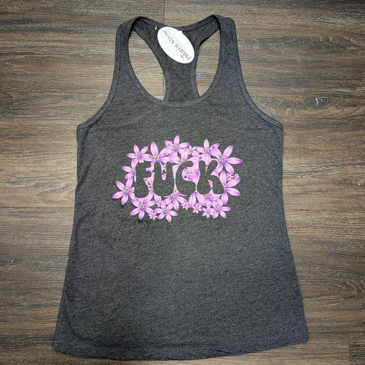 Floral Fuck Racerback Tank