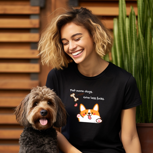 Pet More Dogs, Give Less Fucks T-Shirt