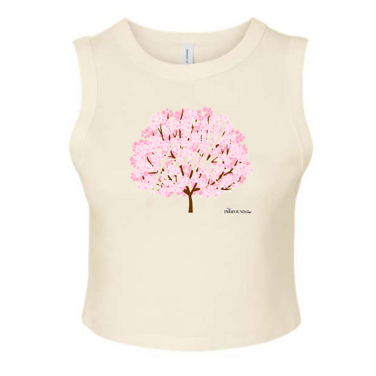 Secret Cherry Blossom Crop Tank