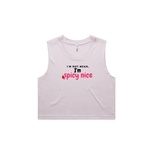 Spicy Nice Women's Muscle Crop