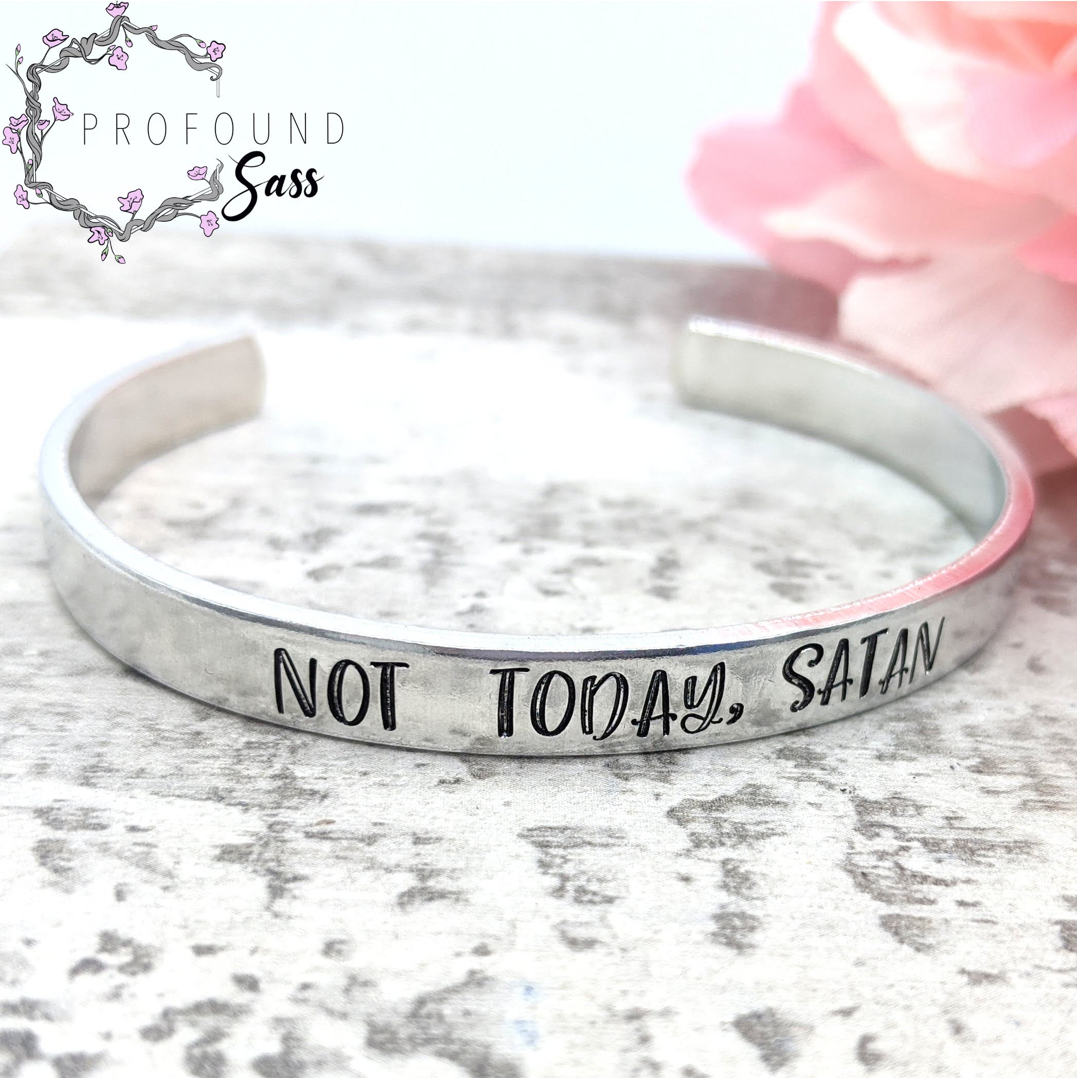 Not Today Satan Cuff Bracelet Profound Sass 9347